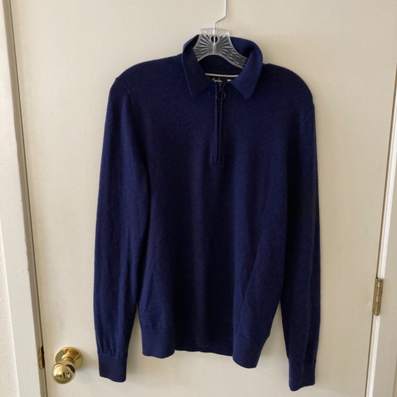 Rapha Navy Wool Cycling Sweater - Picture 3 of 10